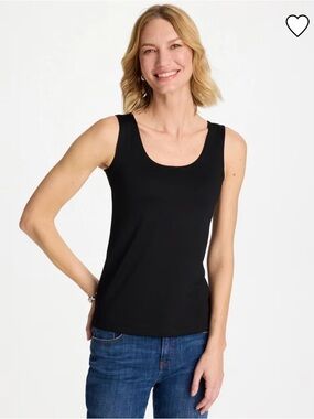Chico's Microfiber Contemporary Crew Neck Tank. Size - 2